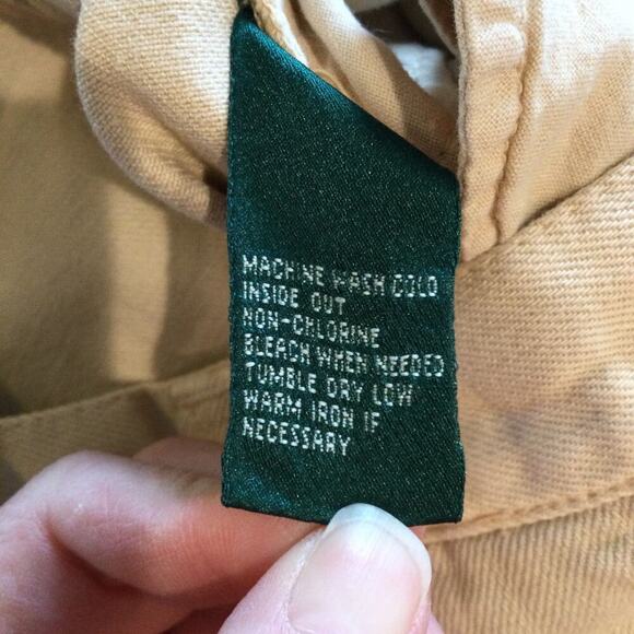 Ralph Lauren Womens Beige Denim Jeans Plus Size 14W 14 Embroidered Khaki Boho - Picture 10 of 10